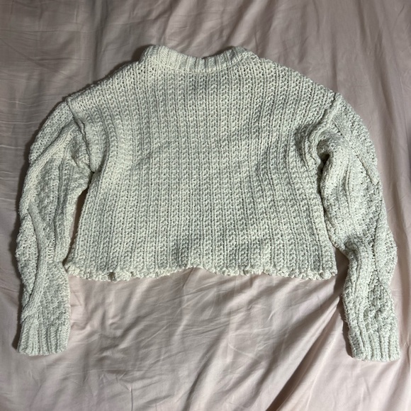 Free People Cutting Edge Cotton Cable Sweater Size XS - Picture 5 of 5